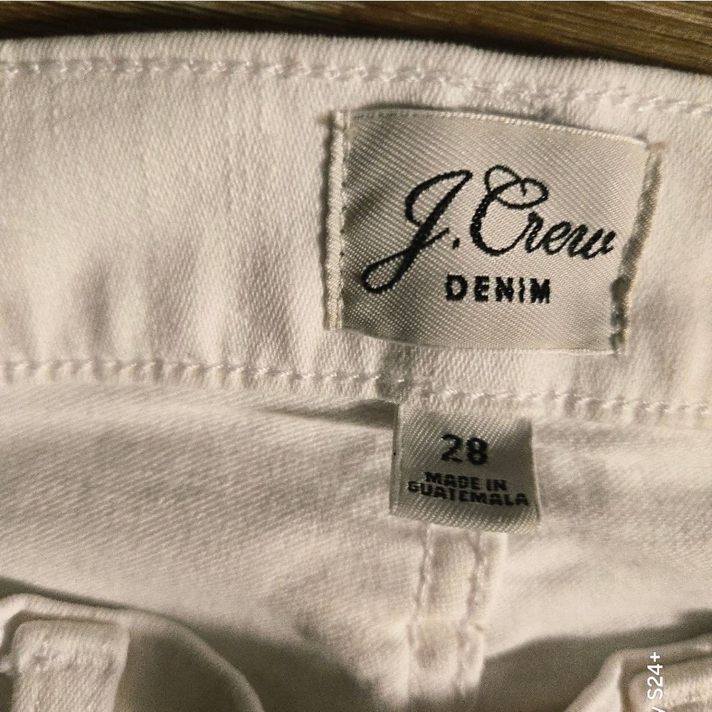 J. Crew White Straight Leg Denim - Picture 7 of 7